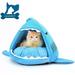 Dog Cat Small Animal Pet Canopy Teepee Tent House Bed (Blue )