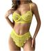 Bigersell Crotchless Panties Clearance Period Panties Women Tangas Panty Style P-953 Spandex Shaping Panties High Waisted Thongs Ladies Briefs High Waist Women s Panties Yellow S