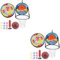 2 Sets The Gift Toys Basketball Hoop with Dart Board Child Toddler