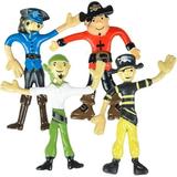 Bendable Pirate 3.75 Figure Toys (12 Pack) Flexible Rubber Figures Sensory Stress Relief Fidget Toys. Great Party Favor (Pirate)