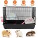 iMounTEK Small Hamster Cage 2-Tier Fun & Interactive Cage Measures 22.4L x 12.2W x 15.4H for Pet Rat Mice Hamster