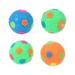 4 Pcs Toys Squeaky Ball Dog Squeaky Toy Balls Spiky Ball Dog Toy Sports Fan Bracelets Squeaky Dog Ball