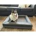 Microplush Orthopedic Bolstered Sofa Pet Bed- Square Bolstered
