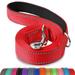 Joytale Double-Sided Reflective Dog Leash 6 FT/5 FT/4 FT Padded Handle Nylon Dogs Leashes for Small & Medium Dogs Walking Red 4FT