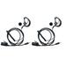 TDYUSG Cobra Earpiece with Mic PTT 1 Pin G Shape Headset For Talkabout Cxt195 Cx112 PX655 ACXT1035r ACXT145 ACXT545 RX385 RX685 Walkie Talkie Two Way Radio 2Pack