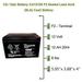 12V 12Ah Replacement Battery mpatible With Soter Battery Kung Long WP12-12 2 Pack