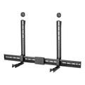 Monoprice Heavy Duty Universal Sound Bar Mount Bracket Above or Under TV Extends 3.4 -6.1 Fits Most Soundbars Up to 33 Lbs Anti-Skid Base 3 Installation Options Max VESA 800x400mm