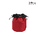 2Pcs Halloween Drawstring Gift Bags Cartoon Bat Wings Velvet Bags Candy Drawstring Bags Cosmetic Bags Jewellery Bags Party Favor Bags with Cute Wings and Ears(Red)