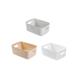 Cieken 3PCS Plastic Storage Basket Cosmetic Storage Basket Sundries Snack Storage Box