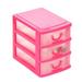 Desktop Storage Drawer Cosmetic Makeup Organizer Plastic Drawer Organizer 3 Drawer Mini Desktop Drawers Home Office Table Storage