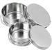 4 Pcs/Set Picnic Cooker Stainless Steel Cookware Camping Cooking Utensils Non Stick Child Travel