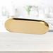 Stainless Steel Tray Oval Platter Storage Tray Dish Plate Cosmetics Jewelry Organizer Fruit Tray (Golden Large)
