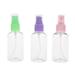 10pcs 30ml Refillable Transparent Travel Perfume Atomizer Bottles Pump Spray Bottles (Random Color)