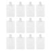 TOYMYTOY 12Pcs Nozzle Stand-up Lotion Bag Cosmetic Storage Pouch Refillable Bag White