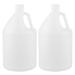 HOMEMAXS 2pcs 3.8L Jerry Cans Food Grade HDPE Liquid Jug Container Empty Plastic Bottle Gallon Bottle for Liquid Oil Glue (Transparent)