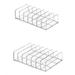 KUNyu 1/2Pcs Storage Rack 7 Compartments Clear Makeup Organizer Tray Eyeshadow Powder Shelf Drawer Divider for Home