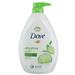 Dove Go Fresh Cool Moisture Body Wash Cucumber And Green Tea Pump 34 Ounce (Pack Of 2)