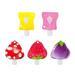 5 Pcs Fruit Shape Portable Travel Bottles Packaging Refillable Containers Countertop Hand Sanitizer Shampoo Lotion Shower Gel Liquid Soap Container Sets Travel Accessories (Random Color)