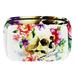 OWNTA White Skull Bone Pattern Cosmetic Storage Bag with Zipper - Lightweight Large Capacity Makeup Bag for Women - Includes Small Personalized Transparent Bag