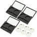 3 Sets Double Box Eye Shadow Box Highlighter Make Up Container Refillable Toiletry Containers Cosmetic Containers Travel