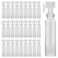 500 pcs Dropper Bottles Perfume Bottles Refillable Empty Bottles Perfume Glass Containers (1ML Transparent Dropper)