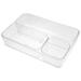 4 Pcs Drawer Storage Box Plastic Bins for Makeup Case Desk Cutlery Tray Organiser Colorful Office Organizer