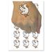 Delightful Duck Flapping Wings Water Resistant Temporary Tattoo Set Fake Body Art Collection - 54 1 Tattoos (1 Sheet)