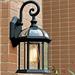 Aiqidi Outdoor Wall-Mounted Lamp Retro Simplicity Wall Lantern Porch Garden Wall Patio Waterproof Light Fixtures for Indoor/Outdoor Black