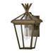 1 Light Outdoor Small Wall Mount Lantern in Transitional Style-14.5 inches Tall and 8 inches Wide-Burnished Bronze Finish Bailey Street Home