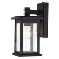 Dusk to Dawn 1 Light Outdoor Wall Lantern 12 Inch Oil Rubbed Bronze Bronze Oil Rubbed