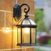 Wuzstar Exterior Wall Lantern Outdoor Porch Lights Wall Light Fixtures Waterproof Wall Sconce Light Fixture Black