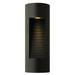 2 Light Medium Outdoor Wall Lantern in Modern Style 6 inches Wide By 16 inches High-Bronze Finish-Incandescent Lamping Type Bailey Street Home