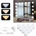 Hollywood Style Led Vanity Mirror Lights Kit - Vanity Lights Have 10 Dimmable Light Bulbs for Makeup Dressing Table and Power Supply Plug in Lighting Fixture Strip White (No Mirror Included)