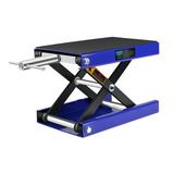 Motorcycle Lift 1100 LBS Motorcycle Scissor Lift Jack with Wide Deck & Safety Pin 3.7 -14 Center Hoist Crank Stand Steel Scissor Jack for Street Bikes Cruiser Bikes Touring Motorcycles