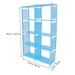 Storage Shelves Sundries Rack 8 Cube Bookcase Adjustable Shelf Library Bookshelf Beautiful