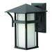 1 Light Small Outdoor Wall Lantern in Transitional-Craftsman-Coastal Style 7 inches Wide By 10.5 inches High-Satin Black Finish-Incandescent Lamping