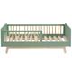 Lit enfant 70x140 en pin massif vert avec sommier