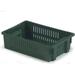 AF2013-6 Stack-N-Nest Agricultural Container 19-11/16 L X 13-1/8 W X 5-5/8 H Green Lot Of 10