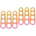 Spaghetti Measuring Gadget 4-Hole Pasta Ruler Stainless Steel Kitchen Utensils Measurer 6 Pcs