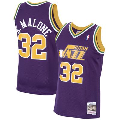 Utah Jazz Karl Malone Hardwood Classics Road Swingman-Trikot – Herren Image