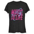 Women's Mad Engine Black Soul Music Is Life Graphic T-Shirt