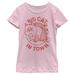 Girl's Mad Engine Pink Luca Big Cat Machiavelli Graphic T-Shirt
