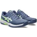 Hallenschuh ASICS "GEL-COURT HUNTER 3" Gr. 45, blau (denim blue, lime burst) Schuhe Stoffschuhe