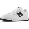 Sneaker NEW BALANCE "BB80", Gr. 42,5, schwarz-weiß (weiß, schwarz), Leder, sportlich, Schuhe, von dem New Balance 550 inspiriert