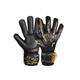 Torwarthandschuhe REUSCH "Attrakt Silver NC Finger Support Junior" Gr. 4, goldfarben (schwarz, goldfarben) Kinder Handschuhe Fussballhandschuhe