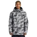 Snowboardjacke DC SHOES "Basis Print" Gr. S, grau (cloud cover) Herren Jacken Snowboardjacken