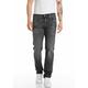 Straight-Jeans REPLAY "GROVER" Gr. 32, Länge 32, grau (dark grey 630) Herren Jeans Straight Fit