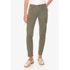 Slim-fit-Jeans LE TEMPS DES CERISES "BALARD", Damen, Gr. 29, EURO-Größen, grün, 98% Baumwolle, 2% Elasthan, Jeans, mit aufgesetzten Taschen