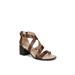 Wide Width Women's Heritage Sandal by LifeStride in Brown Faux Leather (Size 9 W)