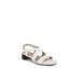 Wide Width Women's Jordan Sandal by LifeStride in White Faux Leather (Size 7 1/2 W)